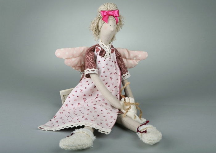 Angels handgjord docka deco-angel-textil