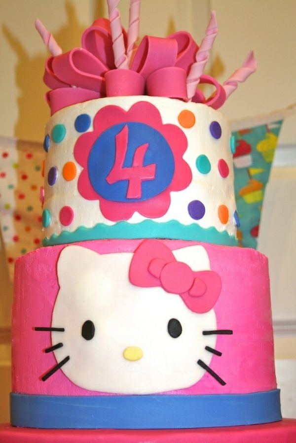 -Hello-kitty-pie-order vacker-paj tårtor-Dekorera-pajer tapeter födelsedagstårtor