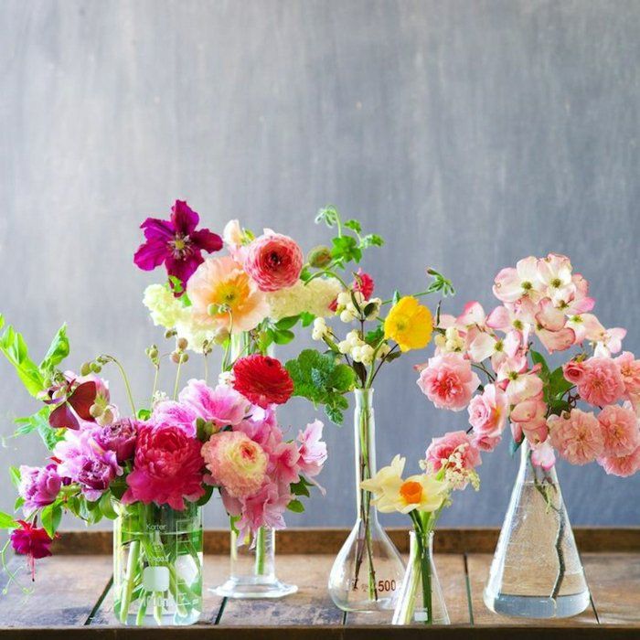 Deco cam vazo çiçekleri-cam farklı formlarının muhteşem-tencere