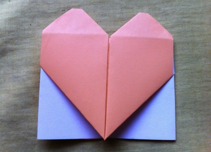 Herze-ketellapper-roze-model-origami