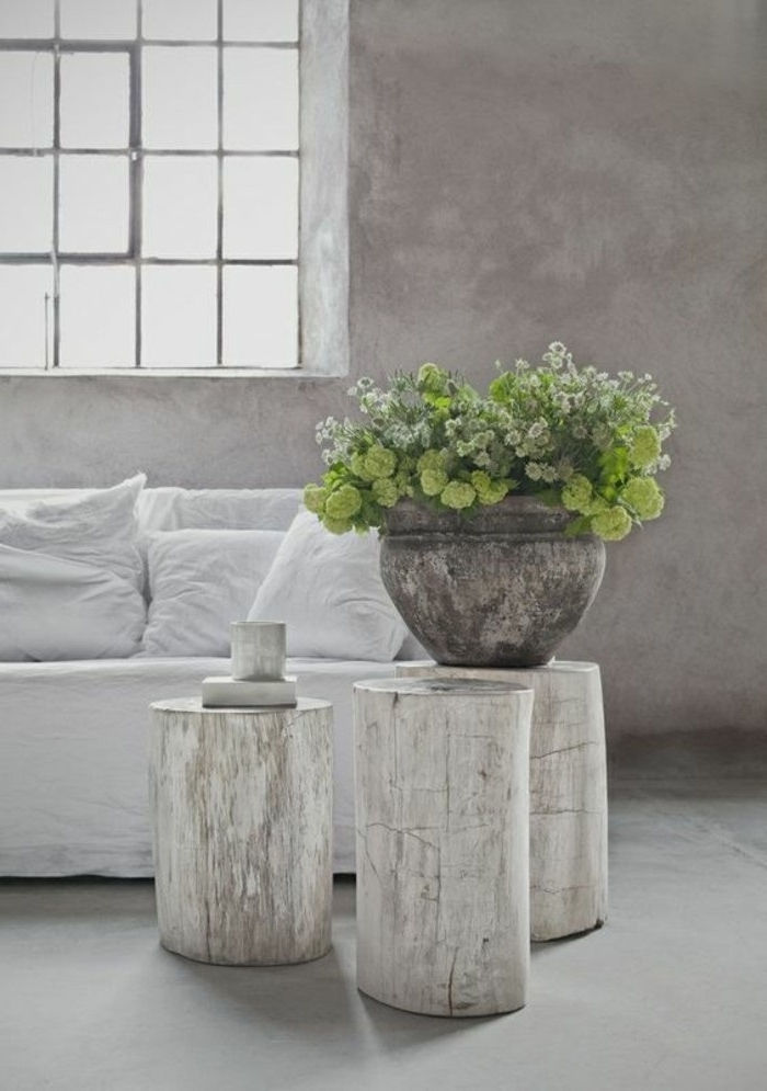 lesni dekor za na prostem deko belo lesa okrasi stol kava tabela ideja vaza cvetje okno kavč