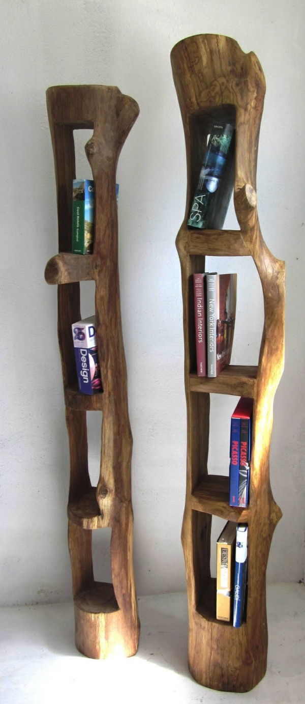 lemn-originale-rafturi de cărți