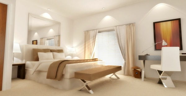 Dolaylı aydınlatma-için yatak odası tasarımı fikri
