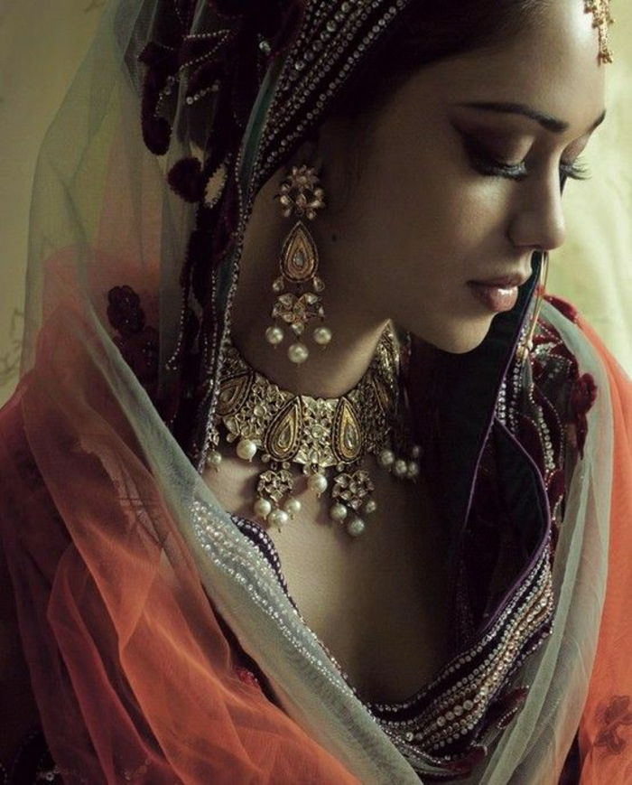 Indian suknie ślubne akcesoria biżuteria