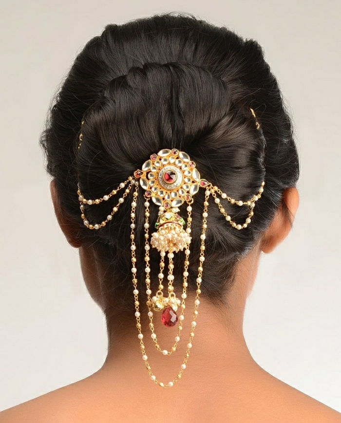 Indyjska biżuteria do włosów akcesoria