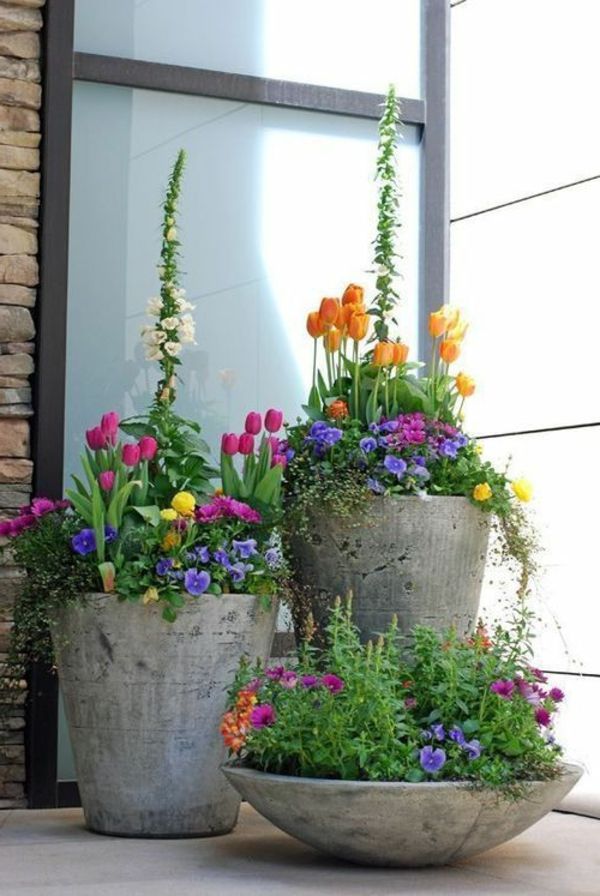 interessanti vasi di fiori idea-Gartendeko