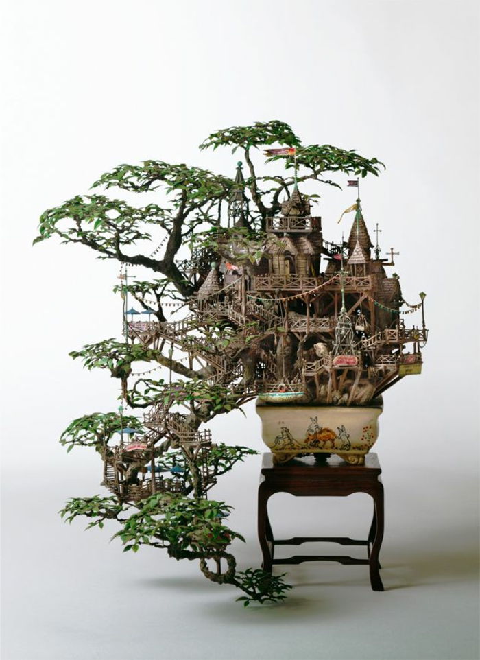 Japoński bonsai sztuka Midget Miasto