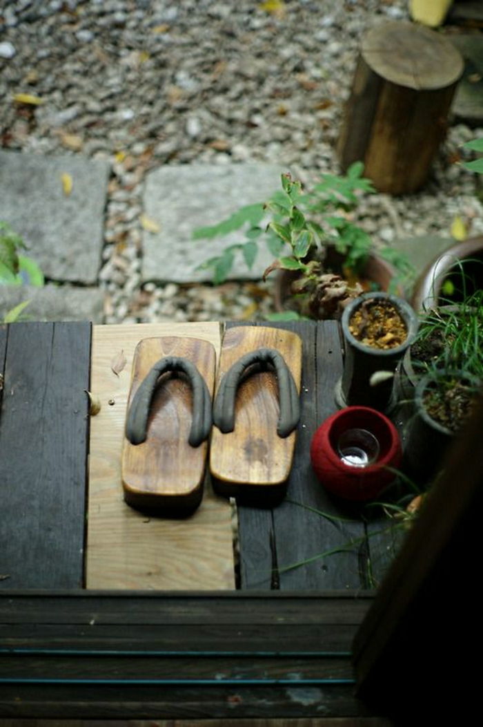 Japonské topánky-tradičné ázijská kultúra Zen záhradné