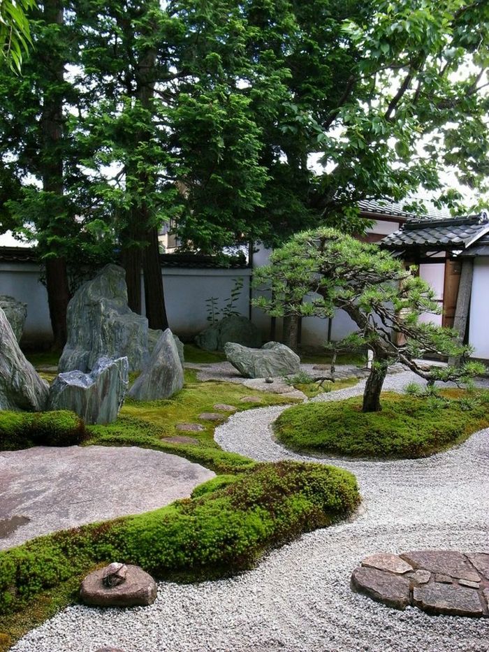 Japonská záhrada Bonsai Tree kamene