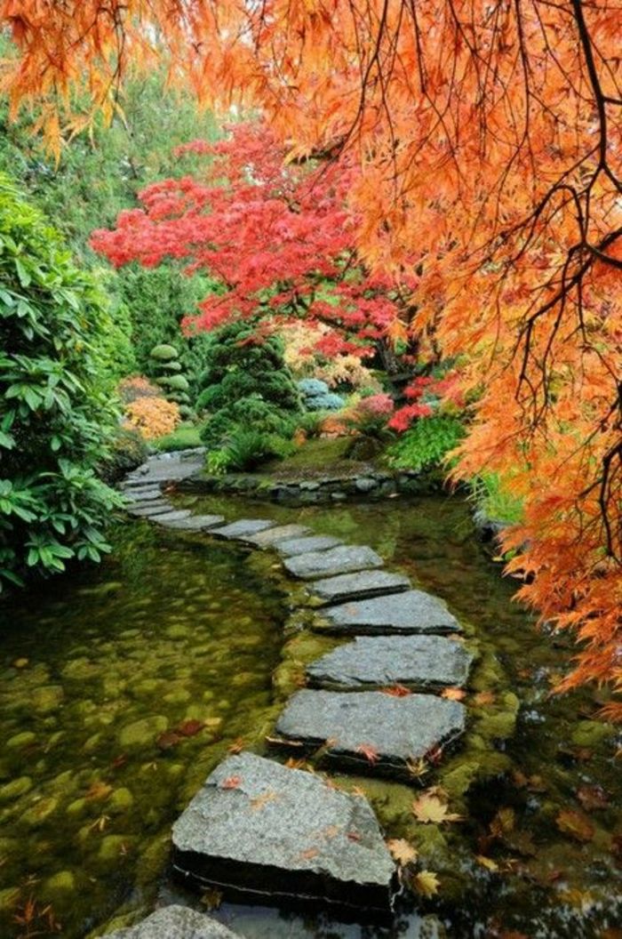 Japonská záhrada malebné tichý