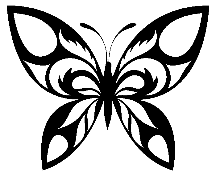 madingi ir labai gražiai atrodantys idėjos apie tatuiruočių drugelį - čia yra juodas skraidantis drugelis