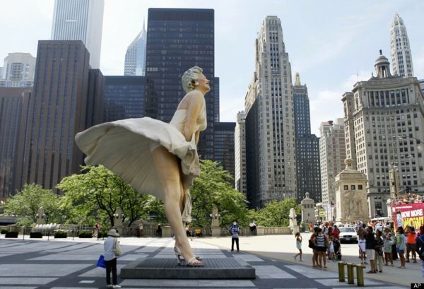 kunstneriske skulpturer Marilyn-statuen