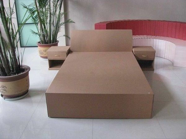 kartong-papp-kartong-møbler-bed-of-papp - wohnideen