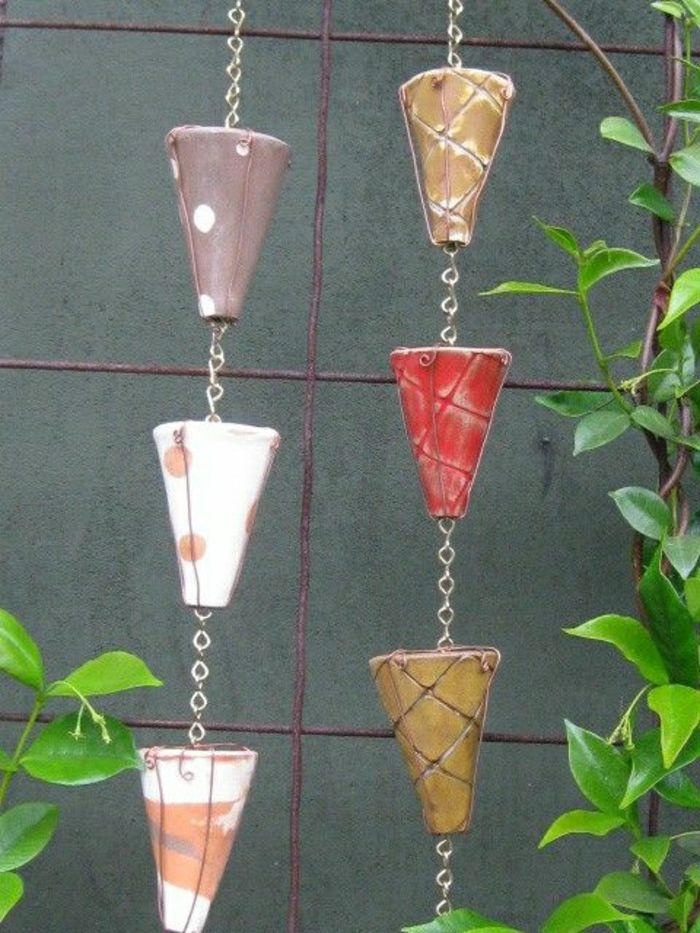 keramika Dážď reťazca rôzne farebné dekorácie Garden Courtyard