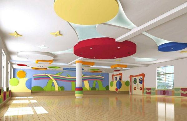 škôlky-interiér-farebné-akcenty-an-der-izbový strop