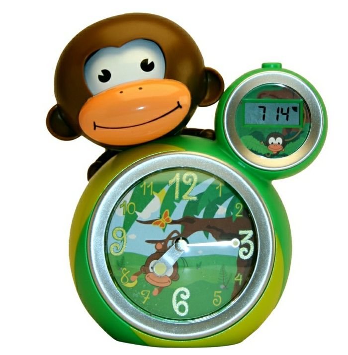 copii de alarmă ceas digital analogica-funny-ringer maimuță