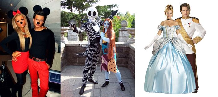 Heroji iz otroških kostumov za pare - od princa in princese do dveh pošasti