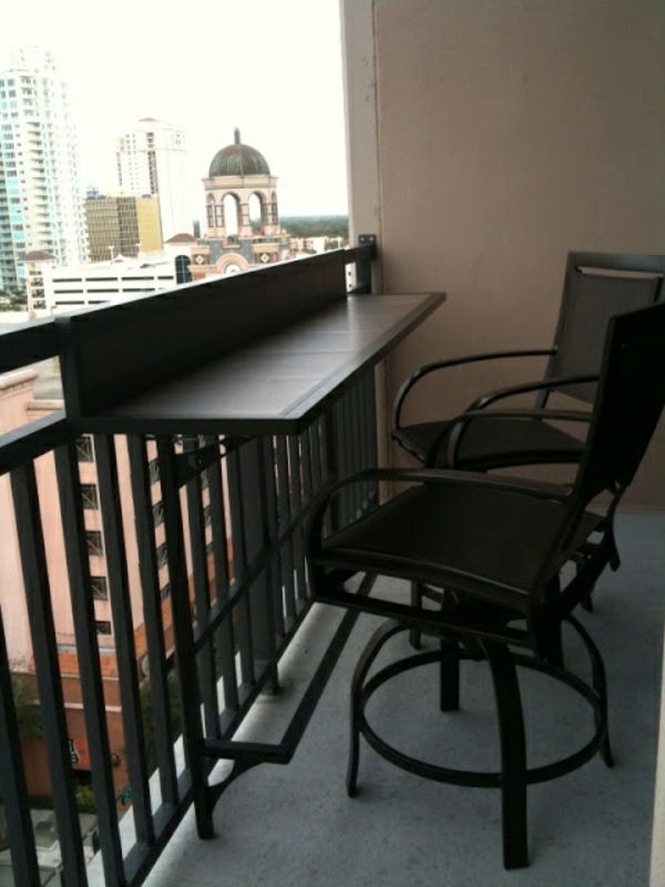 small-balkón-skladací stôl-moderný establishmentu nápady, balkón, terasa-set --- skladací stôl
