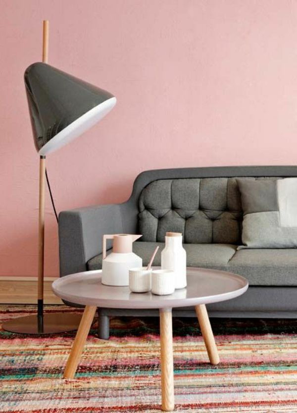 liten-round-table-farget teppe-wohnideen-wohnzimmer -Ideas vegg maling-stue-vegg design-wohnzimmer