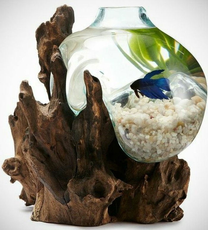 liten-bubbla akvarium-as-stones-blue-fisk-växt-torr-aste-akvarium-deco