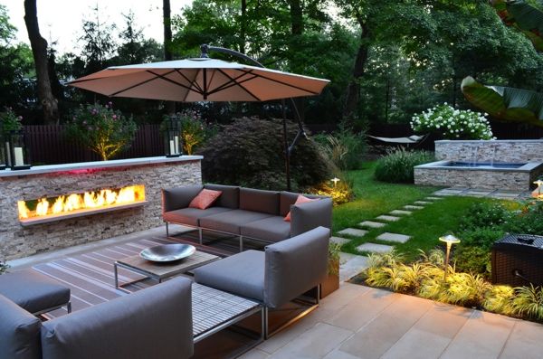 wygodne, nowoczesne meble ogrodowe-garden-idee-for-zewnątrz-Garden-Design-Fire czasoprzestrzeni ogrodzie