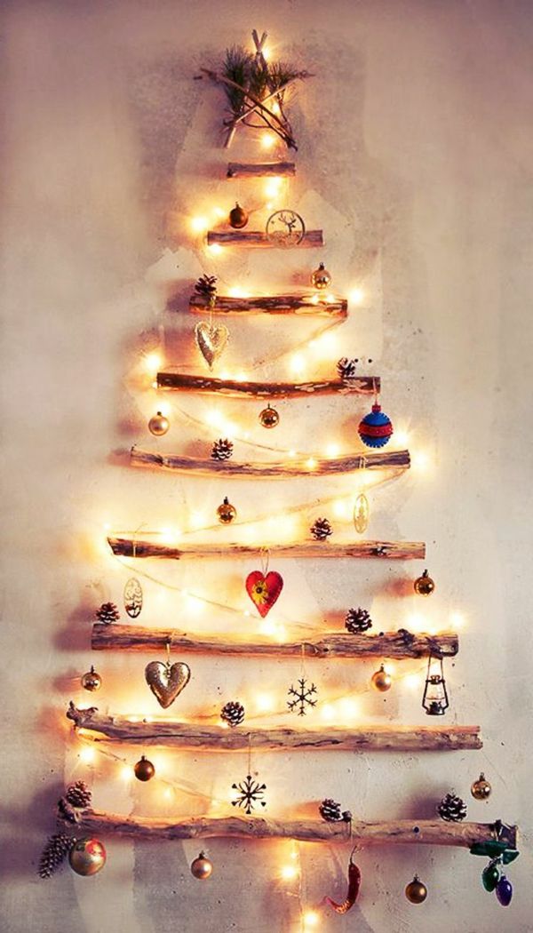 Creative Vianočný strom dekorácie drevené vetvy