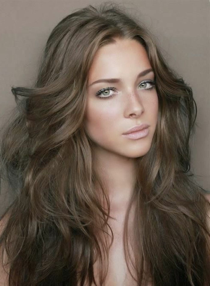 creative-look-long-hair-cool-gekleurd haar Modern-brown-nuances
