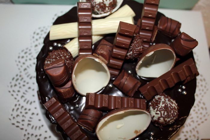 Godis kaka med tre överraskningsägg och många barns barer - en chokladundersökning