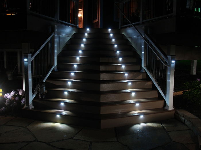 vodil stopnice osvetlitev-chic-pogled-črno-design
