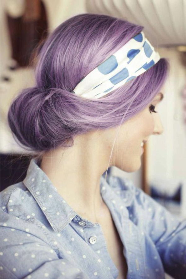 vijolična lase zelo zanimiva barva - odličen videz
