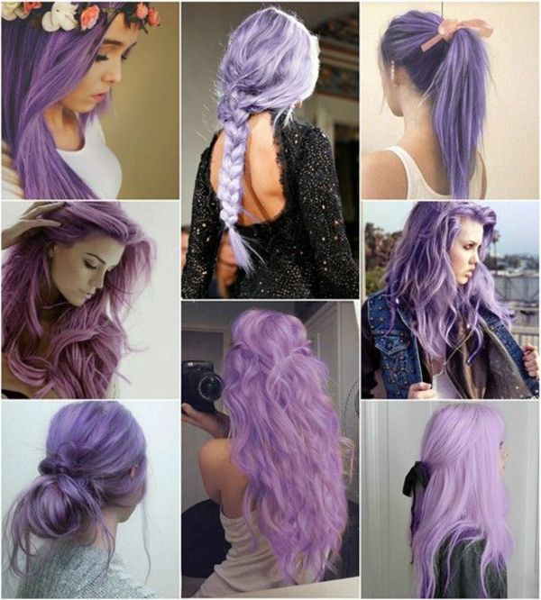 vijolične lasje-številne-frizure - zelo zanimivo