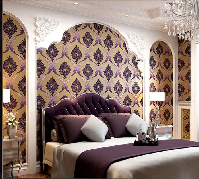 purple-wallpaper-interessante-kamer ontwerp