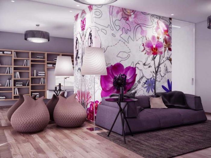 purple-wallpaper-modern-interior