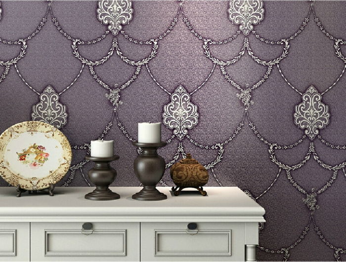 purple-wallpaper-white-kabinet