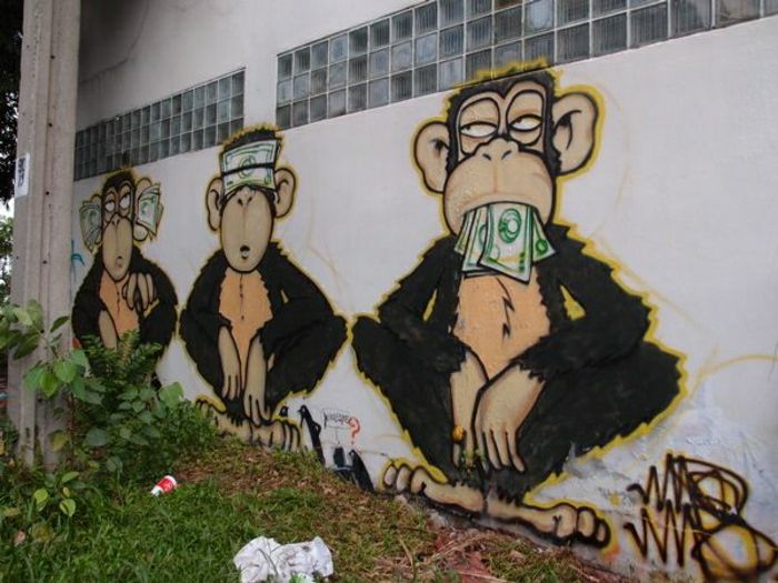 komik Graffiti Maymun Para Dolar