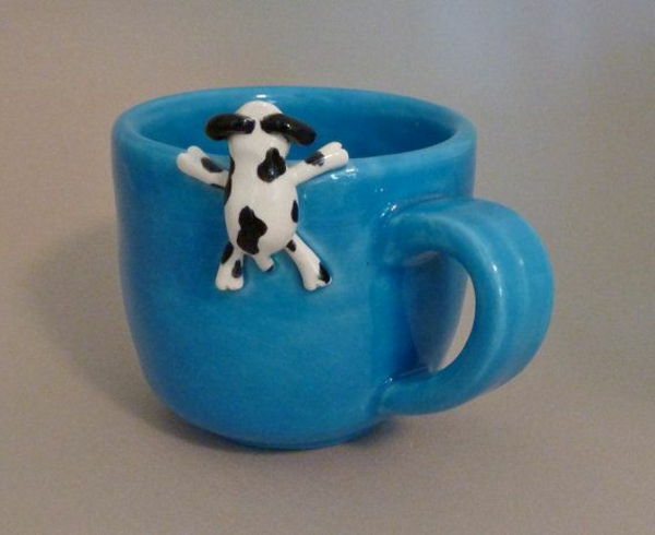 juokinga kavos puodelio su-šuo / Далматинер