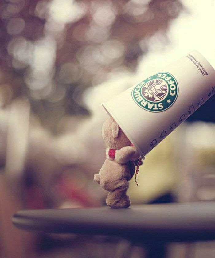Funny Photo Fylt papir kopp Starbucks