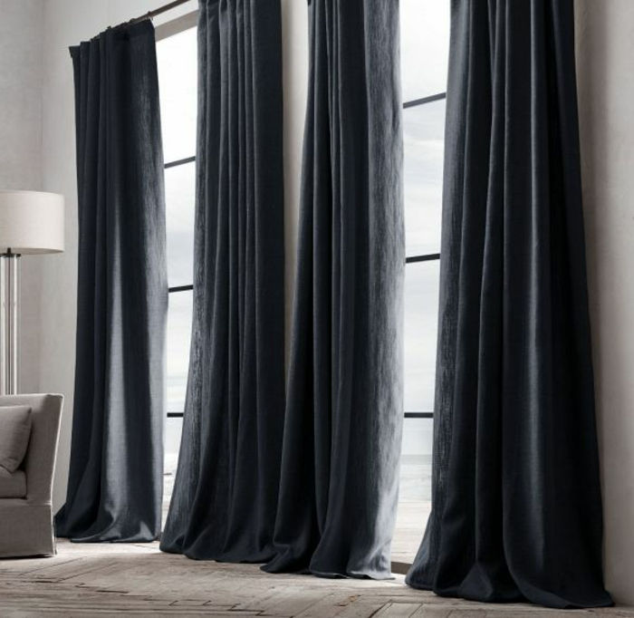 lyxiga gardiner Idéer Långa moderna-gardiner-for-vardagsrum