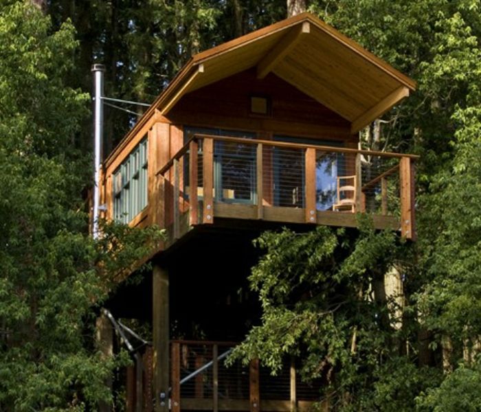luxusným treehouse-shcöner-balkón