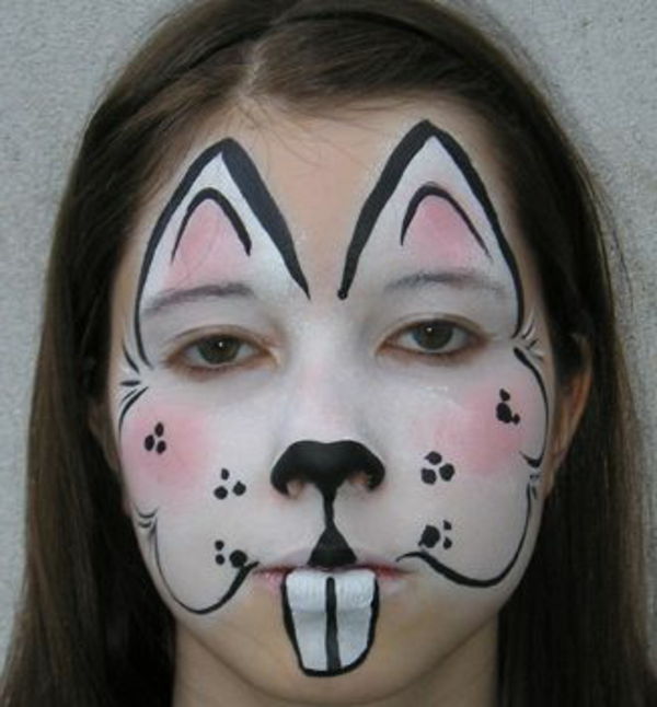 meisje-gezicht-schilderij-konijn-bruin haar