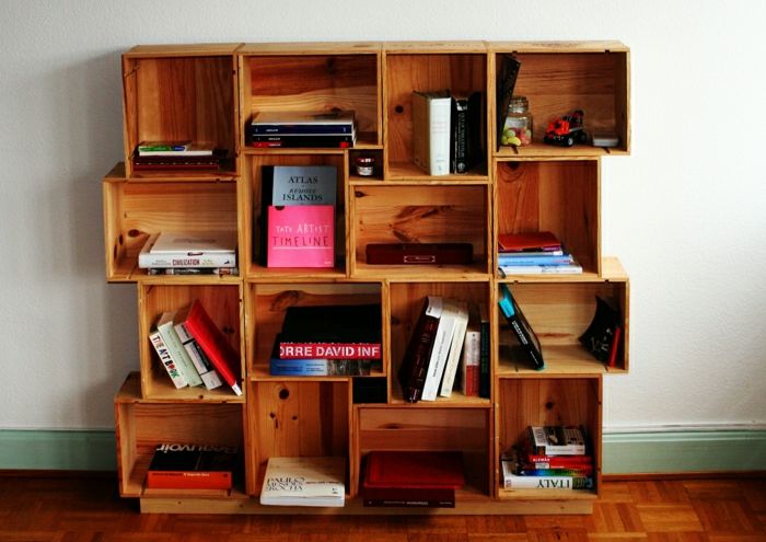 mobili-di-pallet-vino librerie cassa-shelf