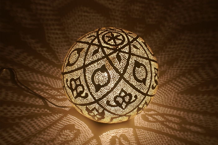 Oriental Lamp Marokański lampa świeci Ball oryginalne wzornictwo