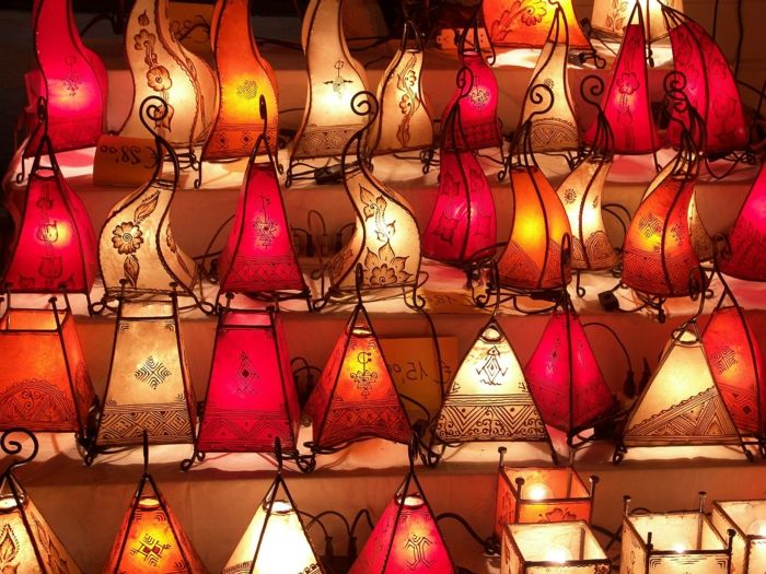 Marokański Oriental Lamp Unikalna konstrukcja flash kolor egzotyczny arabski