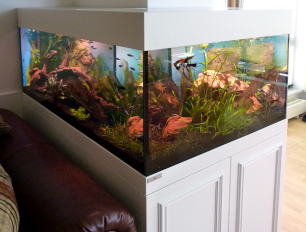 morské akvárium kompletné posteľné bielou kabinet