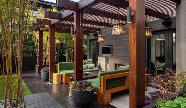 stogo pergolė-medžio paprasta prašmatnus-kilnus naujas modernus stilingas dizaineris-baldai-terasa