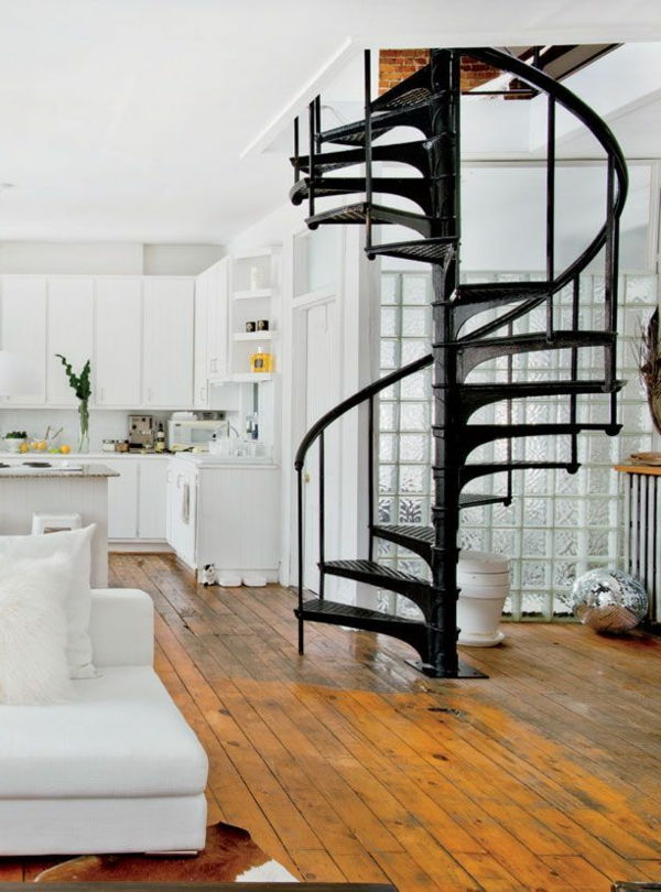 Modern Interior Design učinek polno načrtovanje za-a-spiralno stopnišče