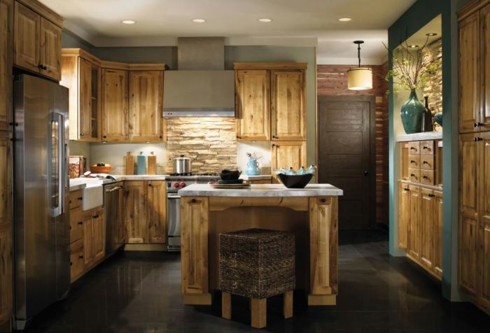 moderne kjøkken-tre-møbler-country stil