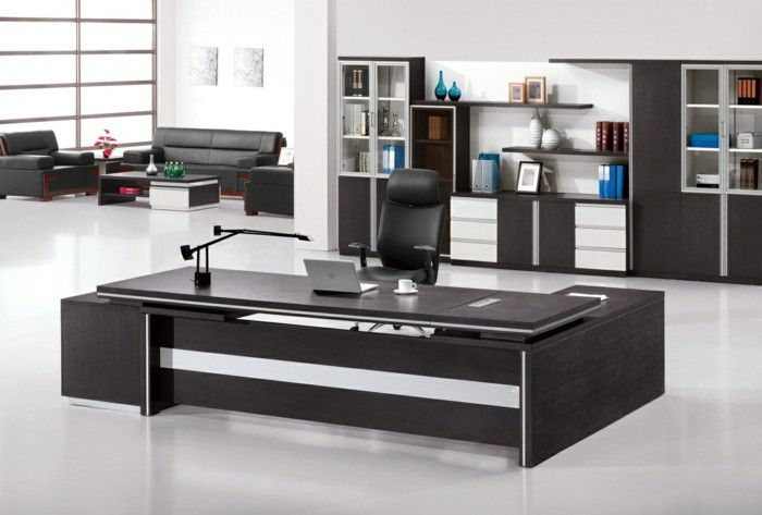Moderne Kontormøbler-desk-ergonomiske-stol-hyller
