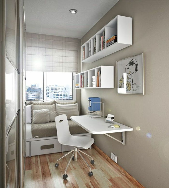 šiuolaikinės steigimo idėjos-už-mažas-office-dizaino stalas Juokingi sienų sofos