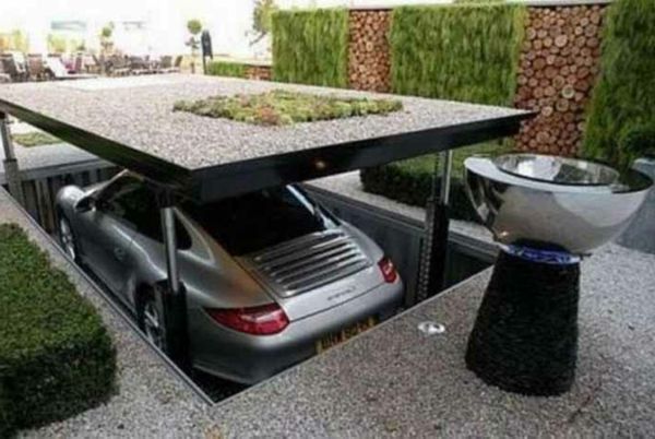 moderné garáže-futuristický dizajn